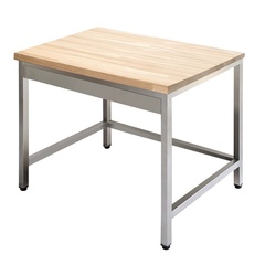 Bakery work table with beech worktop