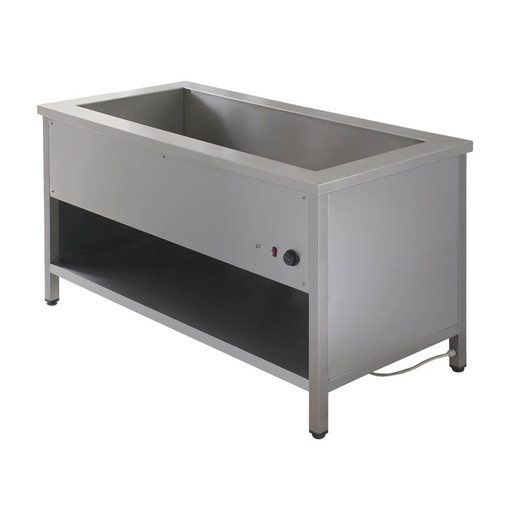 Universal  bain marie without backsplash with shelf